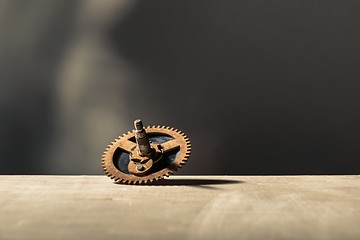Image showing Old gears on table