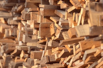 Image showing Firewood texture closeup