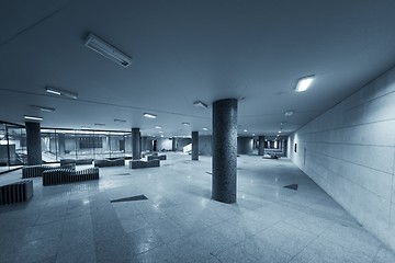 Image showing Large underground interior in a city