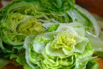 Image showing Fresh Green Iceberg lettuce