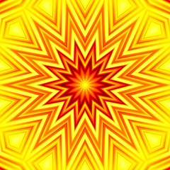 Image showing Yellow-red star abstract background