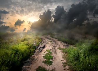 Image showing Broken road