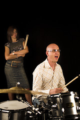 Image showing drummer playing