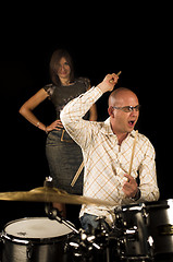 Image showing drummer playing