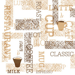 Image showing Coffee Themed Seamless Pattern