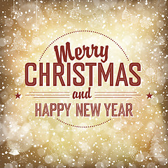 Image showing Merry Christmas Card, vector.