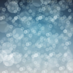 Image showing Falling Snow. Merry Christmas Defocused Background