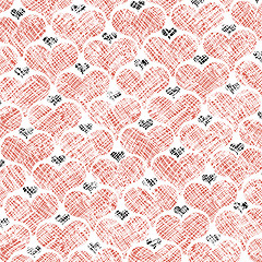 Image showing Hearts Seamless Pattern Textured