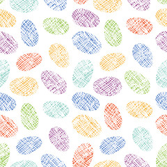 Image showing Easter Eggs Seamless Pattern