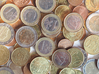 Image showing Euro coins