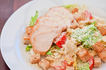 Image showing Chicken ceasar salad