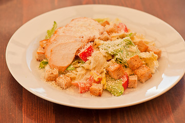 Image showing Chicken ceasar salad