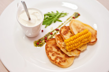 Image showing corn pancakes