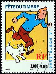 Image showing Tintin Stamp