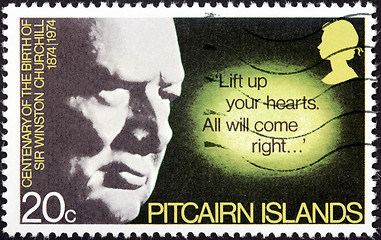 Image showing Churchill Stamp