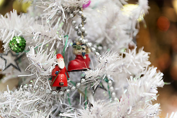 Image showing Santa Claus in white tree