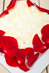 Image showing whipped cream mango cake