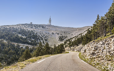 Image showing Road to Mont Ventoux