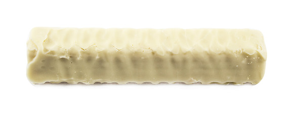 Image showing White chocolate bar with filling