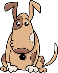 Image showing surprised dog cartoon illustration