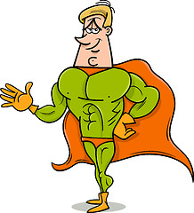 Image showing superhero cartoon illustration