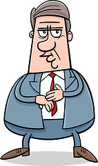 Image showing businessman character cartoon illustration