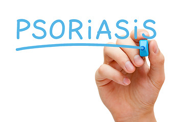 Image showing Psoriasis Blue Marker