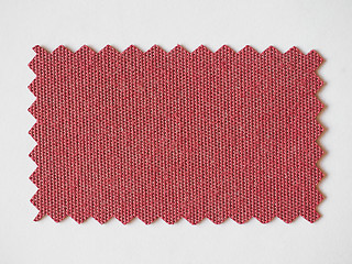 Image showing Red fabric sample
