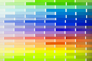 Image showing Vector colour card (paper) with various colors 