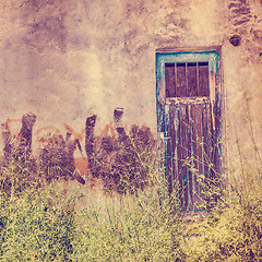 Image showing Old door for background