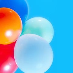 Image showing balloons on the sky