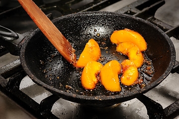 Image showing frying mango