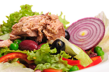 Image showing Tuna and vegetable salad