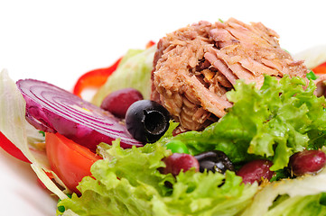 Image showing Tuna and vegetable salad