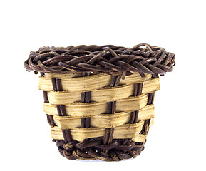 Image showing empty wicker basket 