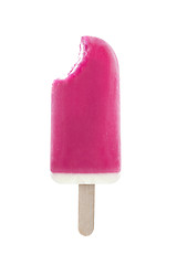 Image showing bite ice cream