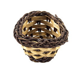 Image showing empty wicker basket 