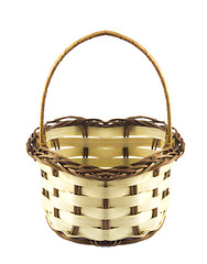 Image showing empty wicker basket 