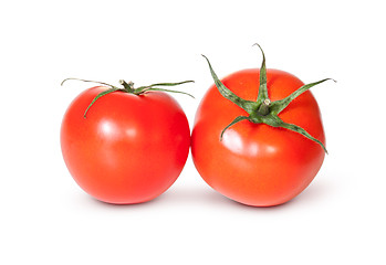 Image showing Two Fresh Red Tomato