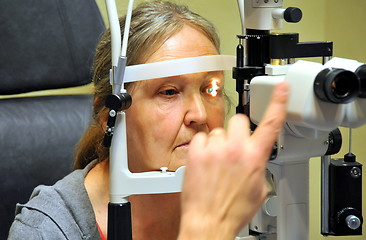 Image showing Eye examination.