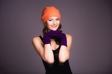 Image showing Young girl in hat