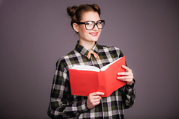 Image showing Girl with book