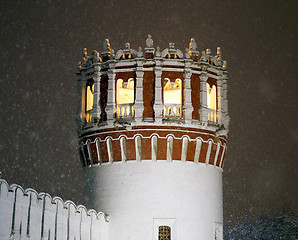 Image showing Novodevechy monastery tower in Moscow