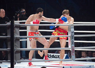 Image showing MOSCOW - MARCH 28: Alexander Mischenko and Timur Aylyarov on fig