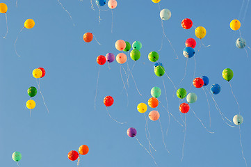 Image showing Baloons in air