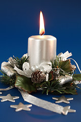 Image showing Christmas candle