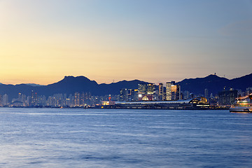 Image showing Hong Kong Sunset