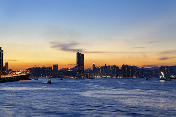 Image showing Hong Kong Sunset