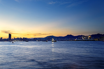 Image showing Hong Kong Sunset