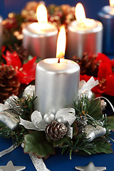 Image showing Christmas candle